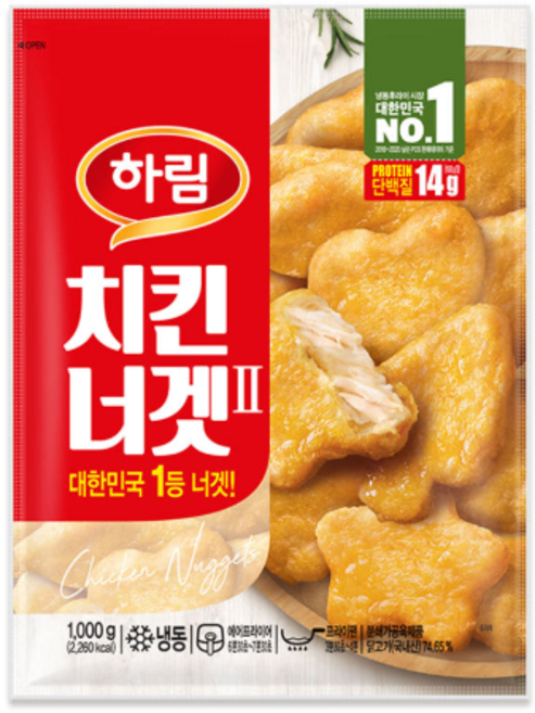 하림 치킨너겟2, 1kg, 1개