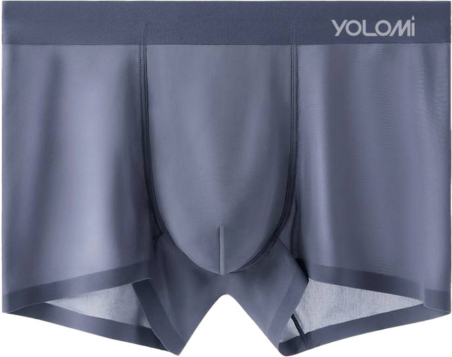 YOLOMI 100支頂級莫代爾冰絲 男款四角內褲 石墨烯內裡 無痕標籤