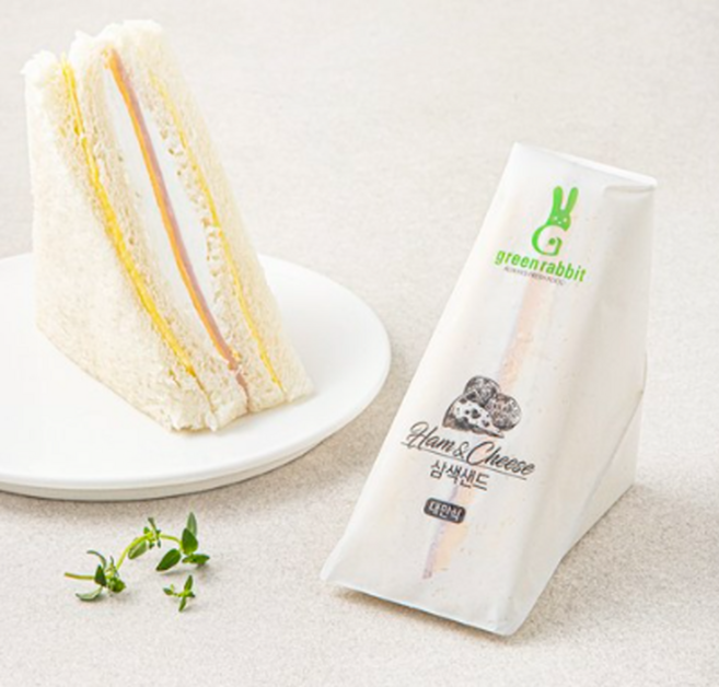 그린래빗 삼색샌드위치, 4개, 80g