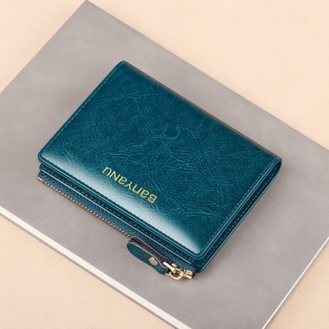 여성 심플 슬림 소가죽 반지갑 BYN-8106