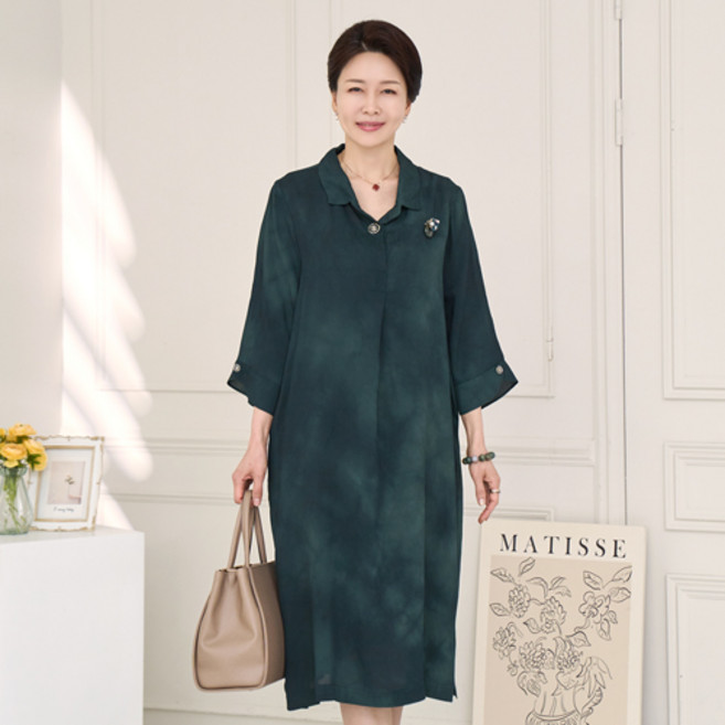 [엄마옷 로즈맘] 비우인견원피스/엄마원피스 할머니원피스 50대원피스 5060 중년여성원피스