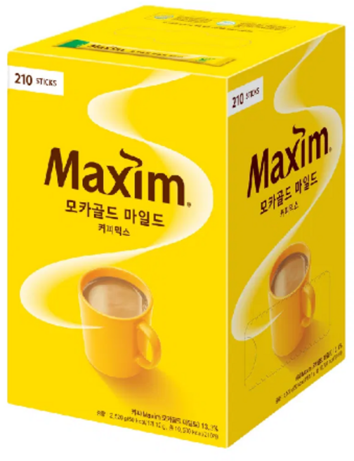 맥심 모카골드 마일드 커피믹스, 12g, 210개입, 1개