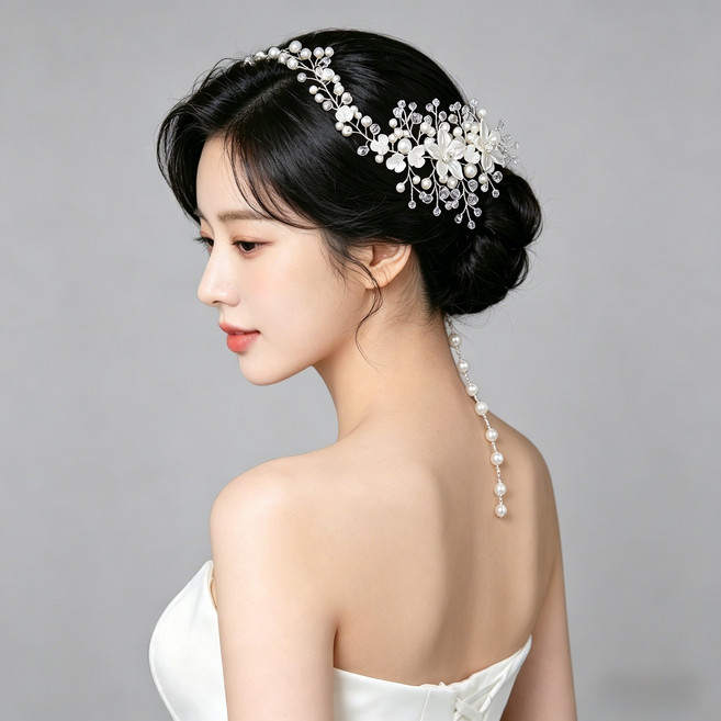 한복머리장식 올림머리 뒤꽂이핀 웨딩헤어핀 한복뒤꽂이 머리핀