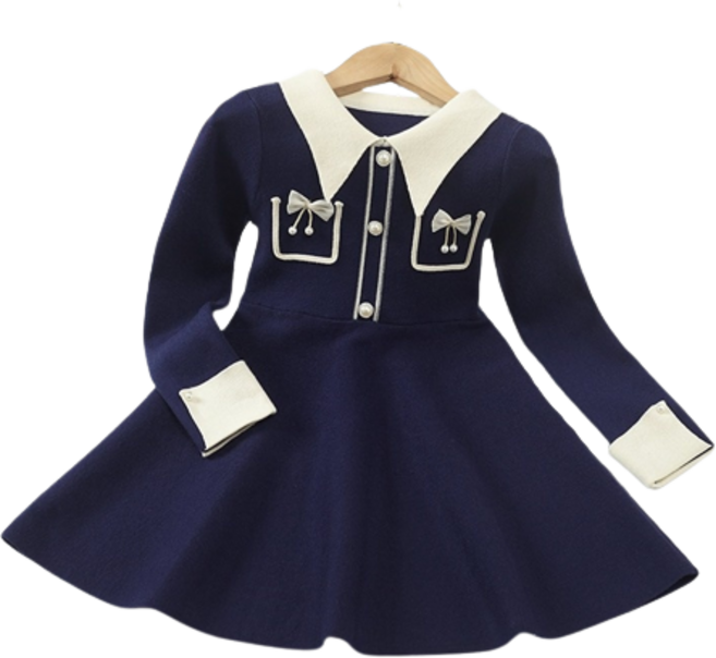 으니미니 공주프릴 니트 원피스 N1002