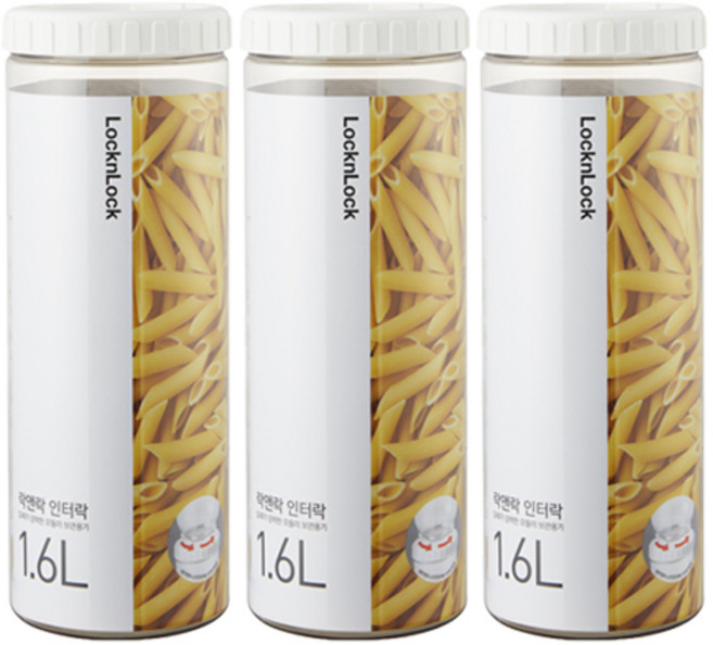 락앤락 인터락 1.6L 냉장고 도어포켓 정리 보관용기, 1세트, 3개