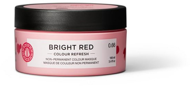 마리아 닐라 컬러 레시 브라이트 레드 헤어 마스크 반영구 색소 100% & 설페이트파라벤 프리, 3.4 Fl Oz (Pack of