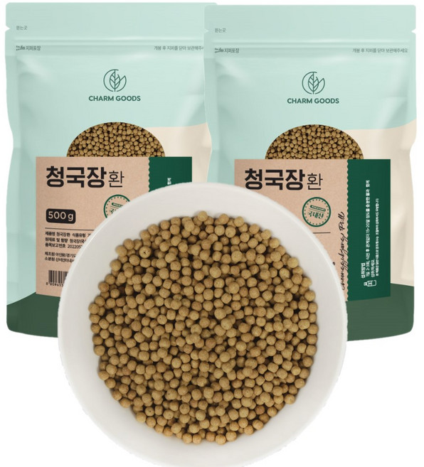 국산 청국장콩 99% 청국장환 HACCP 인증, 2개, 500g