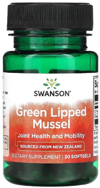 스완슨 초록잎홍합 초록입홍합 30소프트젤 그린립드머슬 GreenLippedMussel, 30정, 1개 - 쿠팡