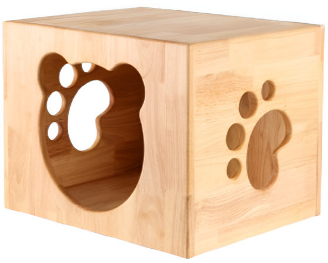 원목 강아지집 고양이 숨숨집 하우스 중형견 대형견, 1개, 프리미엄 강아지하우스