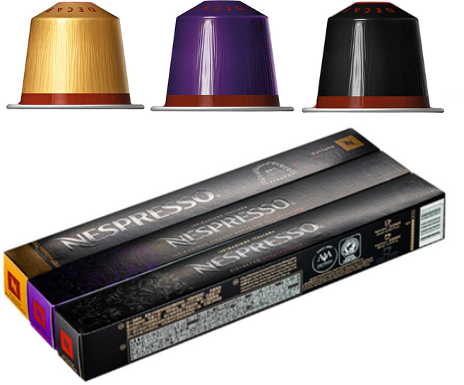 네스프레소 오리지널 캡슐 디카페인 3종, 1세트, 4.9g, 30개입