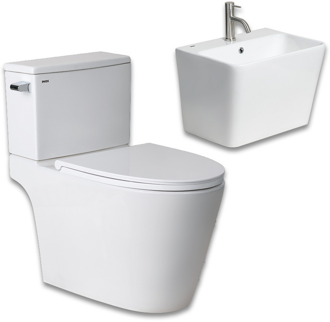 올브로 이녹스 양변기 사각 반다리 세면대세트 변기 교체 시공, 1세트