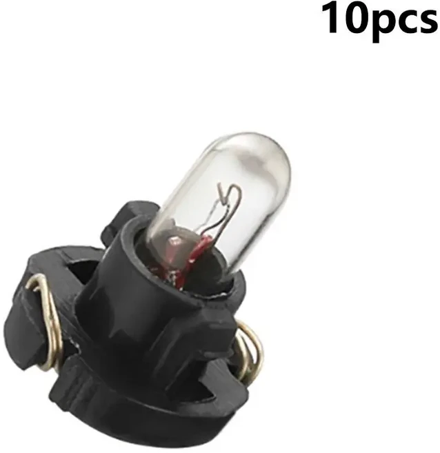 10개입 교체용 따뜻한 백색 LED 계기등 전구 T3/T4.2 범용 할로겐 웨지형 내구성 패널 대시 라이트 자동차, 01 T3