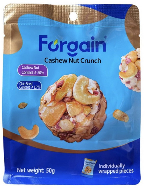 Forgain 캐슈넛크런치, 10개, 50g