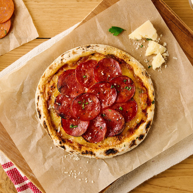 나폴리 페퍼로니 냉동 화덕 수제 피자 6인치 미니 사이즈, 1개, 150g