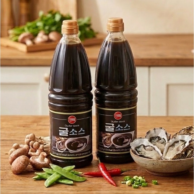 진미 굴소스 2250g 대용량 고농축 시그니처, 2개, 2.25kg