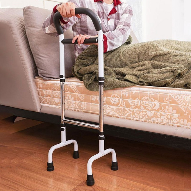 높이조절 노인용 3in1 침대 소파 변기 낙상방지 안전바 손잡이, 수납주머니 미포함, 1개