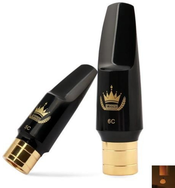 색소폰마우스피스 독일 색소폰 마우스피스 금속 프리미엄 소프라노 테너 알토 아름다운 목소리, 2)Alto No. 5C, 1개