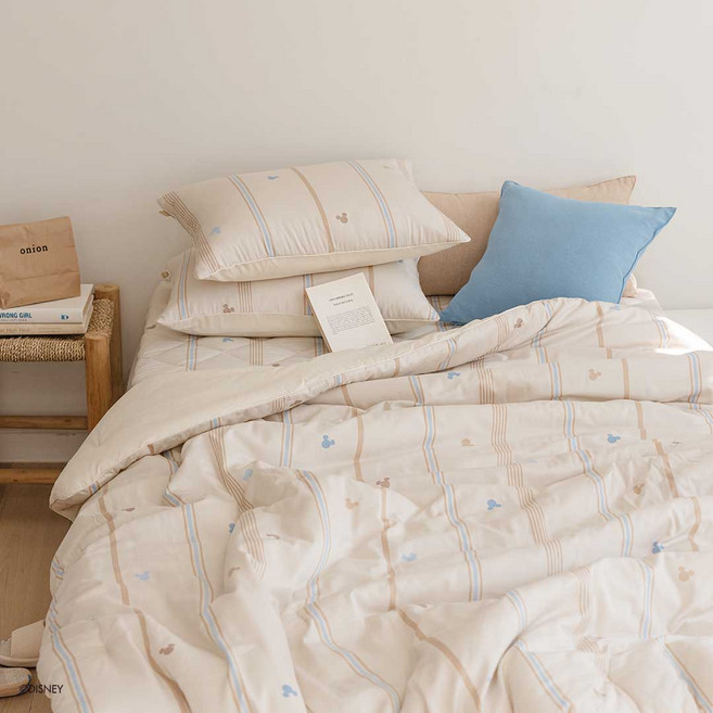 오리고 디즈니 미키 면모달 차렵이불