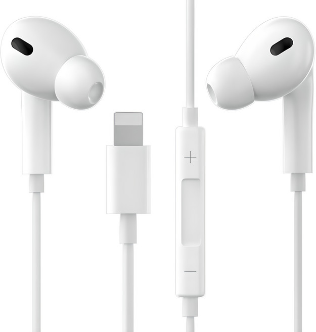 구스페리 스테레오 커널형 유선 이어폰 8핀, 화이트