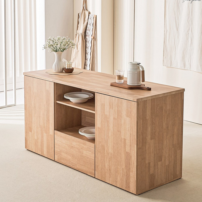 피드 1600 아일랜드 양방향 홈바 주방수납장 식탁 테이블 조리대, 04. 올우드