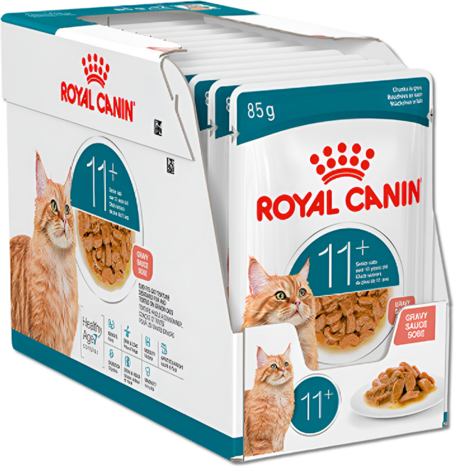 로얄캐닌 강아지 에이징 11+ 그레이비 파우치 12개입 사료 정품보장, 85g, 12개