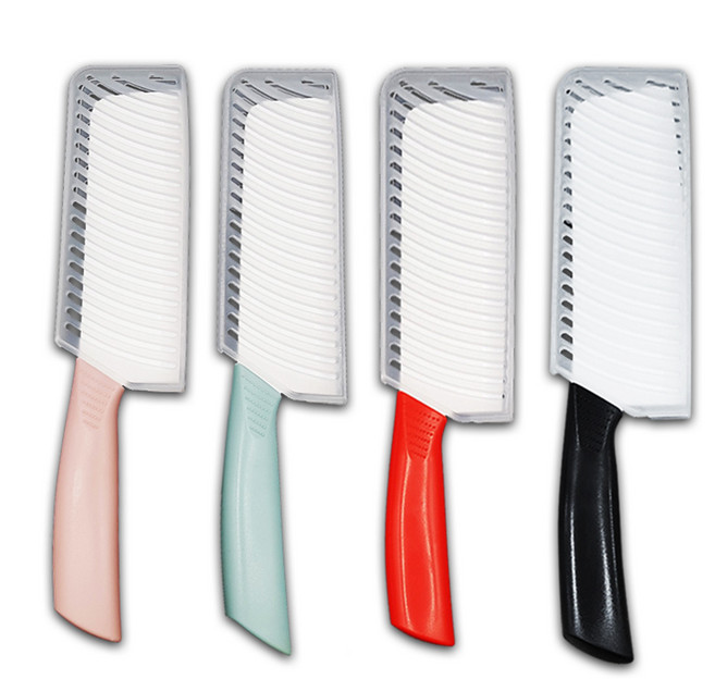 에코 세라믹 사각 식도 코팅칼 주방칼 식칼 세라믹칼 항균칼 과도, 블랙, 1개