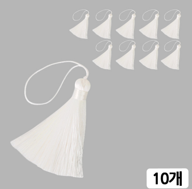 [모핸] 매직자수 태슬, 01.화이트, 10개