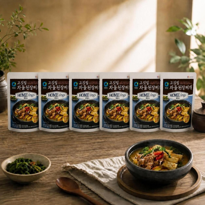 호밍스 고깃집 차돌된장찌개, 450g, 6개