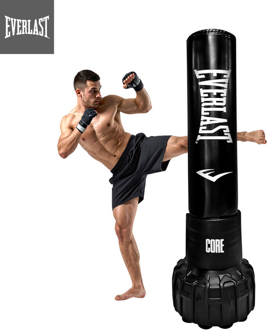 에버라스트 흡착식 스탠딩 펀칭백 복싱 태권도 격투기 헤비백, 블랙