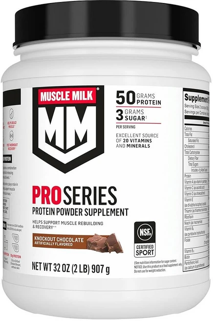 머슬밀크 프로 시리즈 프로틴 파우더 넉아웃 초콜릿, 1개, 907g - 쿠팡