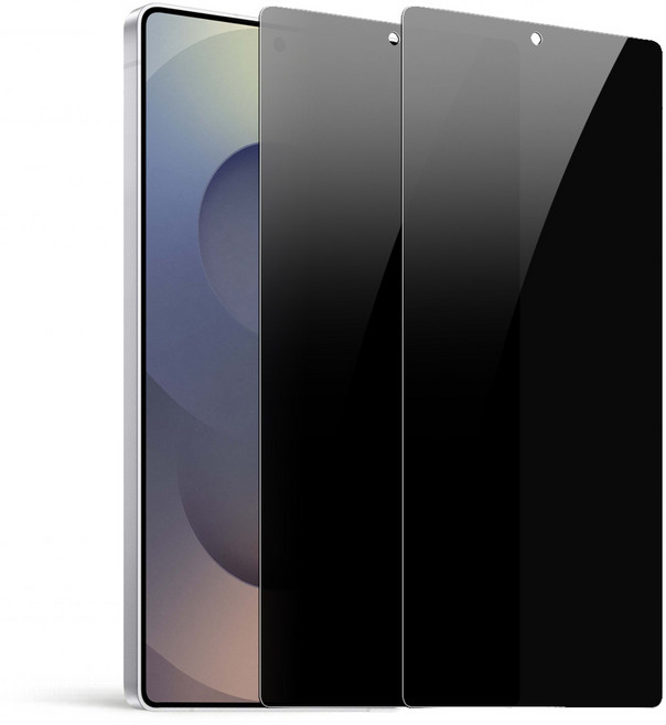 다이아큐브 갤럭시 S25울트라 빠른지문인식 사생활보호 슬림강화 9H 고경도 듀얼유리코팅 저지문AF 액정보호필름 2P 정렬가이드핀제공, 2개