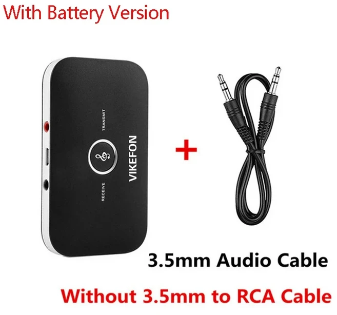 블루투스 5.0 송신기 RCA 3.5mm AUX 잭 USB 동글 스테레오 음악 무선 어댑터 차량용 키트 PC TV 헤드폰, 01 3.5mm, 01 블루투스 v5.0