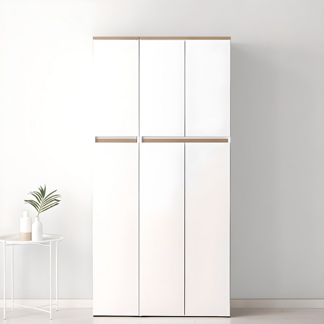 바로방가구 히트 1800 주방 틈새장 부엌 수납장 세트 900 팬트리 김치냉장고자리수납장, 오크