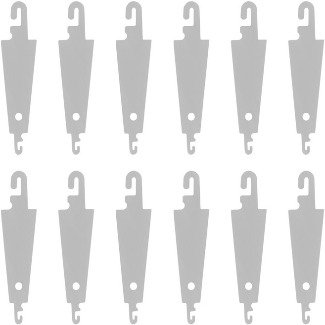 알루미늄 실꿰기 C형, 실버, 12개