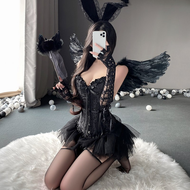 暗黑愛神 性感馬甲 角色扮演 萬聖節服裝