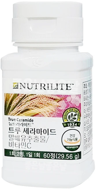 암웨이 트루세라마이드 밀배유추출물 60정, 1세트 - 쿠팡