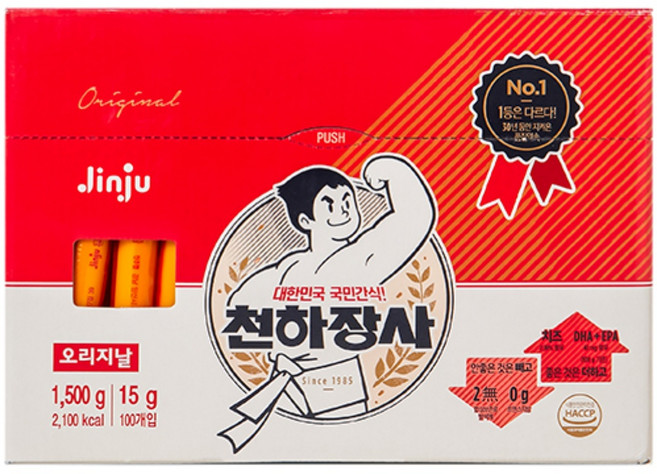 천하장사 오리지널 소시지, 1.5kg, 1개