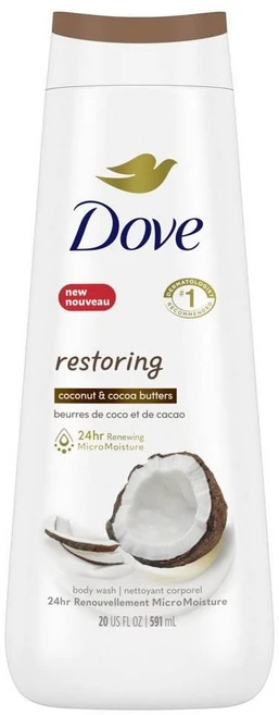 Dove 도브 리스토어링 코코넛 코코아 버터 바디 워시 591ml, 1개 - 쿠팡