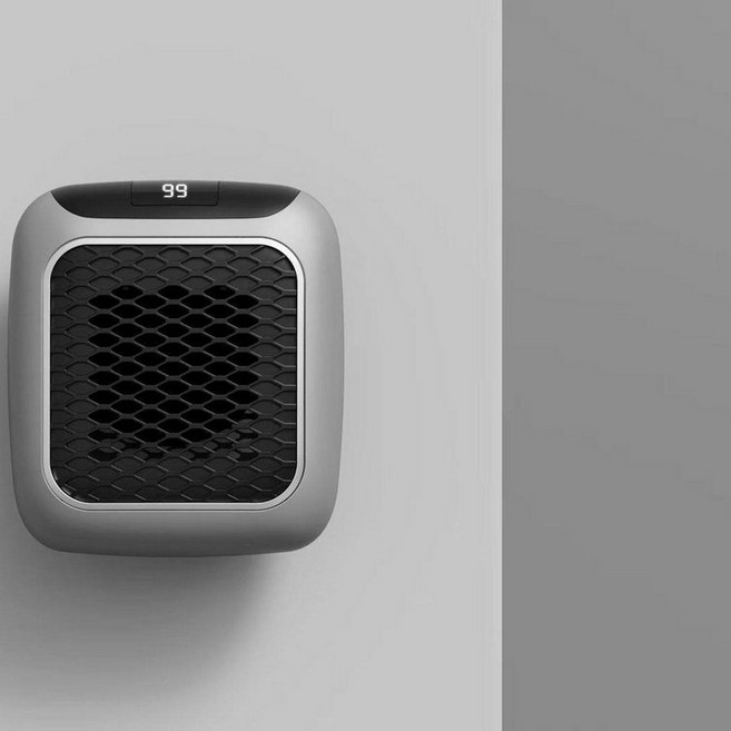 미니 소형 히터 온풍기 에너지 절약형 실내설치, 기본 모델명/품번, 그레이 저전력 리모컨 포함