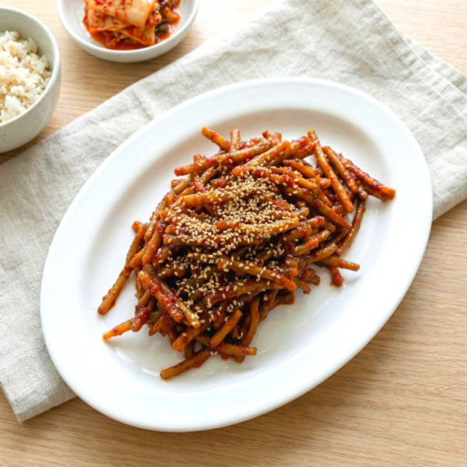 [호진이네] 수제반찬 국산 마늘쫑장아찌무침 마늘쫑무침 500g~3kg, 1개, 500g