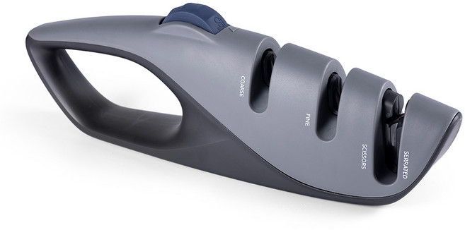 별의 바다 5개의 조절 가능한 각도 3 in 1 멀티 칼 가위 가정용/업소용 갈이, 1개, 회색