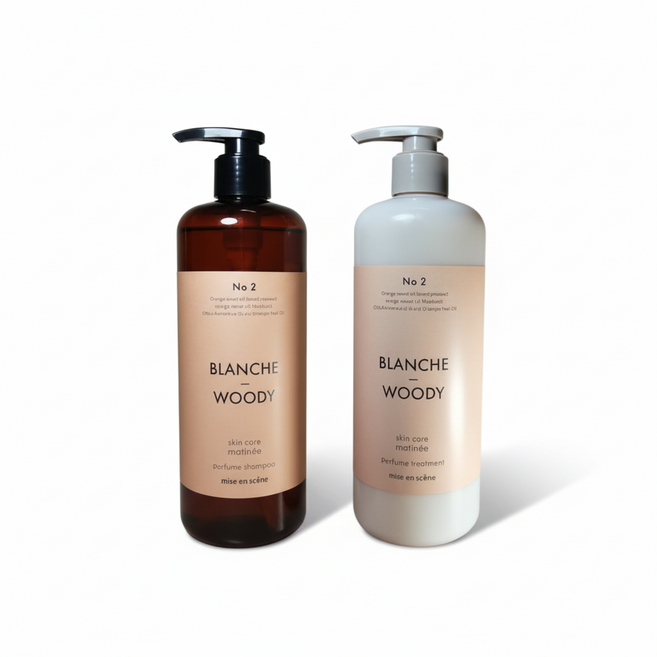 미쟝센 마티니 스킨케어 퍼퓸 샴푸 + 트리트먼트 블랑쉬앤우디 900ml, 1개