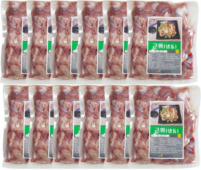 업소용닭똥집 업소용닭근위 업소용근위 업소용똥집 500g 12팩 총6kg, 1세트, 1. 냉동 근위 6kg=500g 12팩