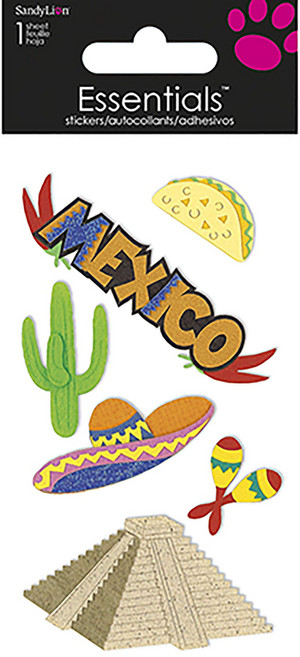 샌딜리온 멕시코 에센셜 스티커 대형 샌딜리온 멕시코 에센셜 스티커 대형, 1개, Large