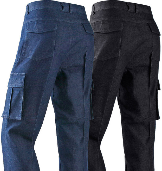 [제이케이] 윈드 스판 면청건빵 작업청바지 포켓 면 데님 건빵 카고