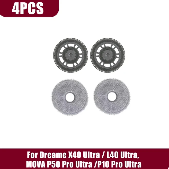 Dreame X40 Ultra / L40 Ultra 부품 MOVA P50 Pro Ultra /P10 Pro Ultra 액세서리 메인 롤러 사이드 브러시, 14 4pcs.3
