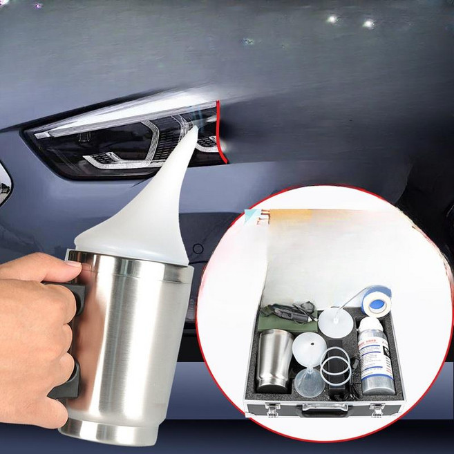 자동차 헤드라이트 수리 개조 도구 세트 다기능 보수 키트 차량 정밀 작업용 무광택 코팅액 포함 자동차 수리용품, 고순도800g코팅액3세대, 1개, 800g