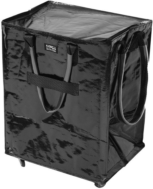 ON MY OWN OH!N袋 摺疊推車 旅行購物袋, 黑色, 1個