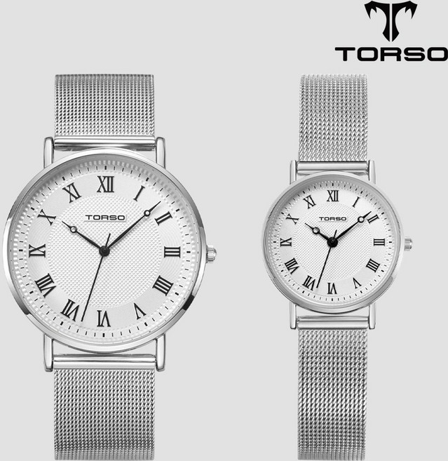TORSO 토르소 T107MS-SSSV 클라시코 쿼츠 커플 워치 남여 메탈 시계