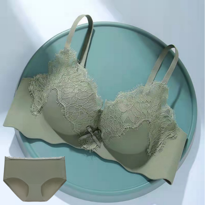 레이스 3.5cm 섹시 볼륨업 노와이어 브라 팬티 세트